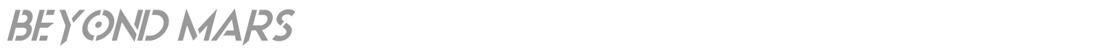 Beyond Mars font preview